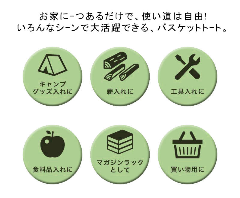 キャンプ コンテナ バッグ 薪ケース マルチケース ギア 帆布 折り畳み式 道具入れ 撥水仕様 バーベキュー BBQ キャンプ用品