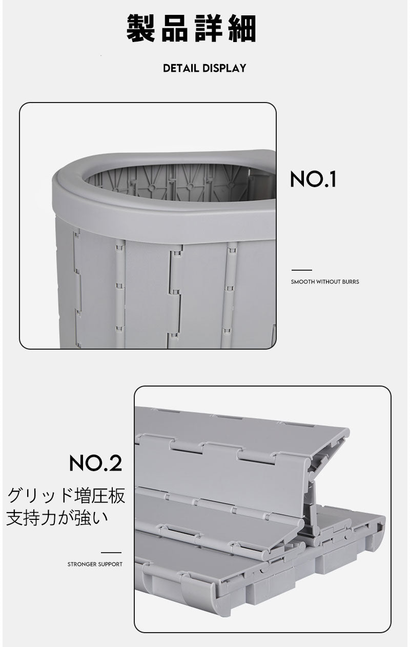 携帯トイレ 簡易トイレセット キャンプ トイレ 便座 仮設トイレ 非常用 車中泊 グッズ 防災トイレ 折りたたみ 緊急トイレ キャンプ 災害 ハイキング