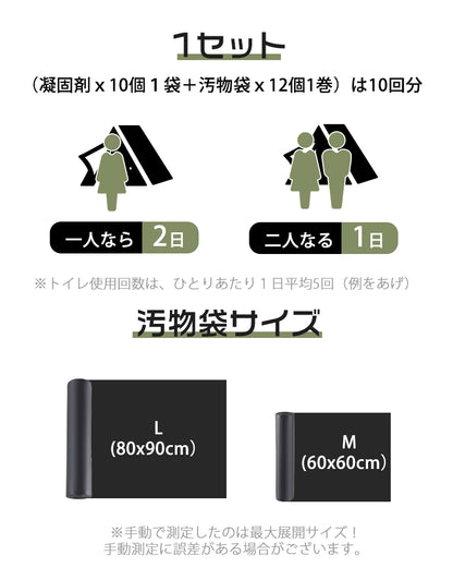 携帯トイレ 簡易トイレセット キャンプ トイレ 便座 非常用 車中泊 グッズ 防災トイレ 折りたたみ 緊急用